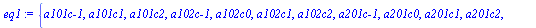 `assign`(eq1, {`a101c-1`, a101c1, a101c2, `a102c-1`, a102c0, a102c1, a102c2, `a201c-1`, a201c0, a201c1, a201c2, `a202c-1`, a202c1, a202c2, `a301c-1`, a301c0, a301c2, `a302c-1`, a302c0, a302c1, a302c2,...
