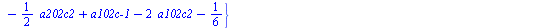 `assign`(eq2, {`+`(`*`(`/`(5, 2), `*`(`a201c-1`)), `-`(`*`(`/`(1, 2), `*`(a201c2))), `a101c-1`, `-`(`*`(2, `*`(a101c2)))), `+`(`*`(`/`(7, 2), `*`(`a201c-2`)), `*`(`/`(1, 2), `*`(a201c1)), `*`(2, `*`(`...