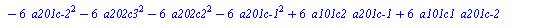 `assign`(eq3, {`+`(`*`(3, `*`(a101c2, `*`(`a201c-1`))), `*`(3, `*`(a101c1, `*`(`a201c-2`))), `*`(`/`(1, 3), `*`(a102c3)), `*`(3, `*`(a102c3, `*`(a202c3))), `*`(6, `*`(`^`(a102c3, 2))), `-`(`*`(`/`(1, ...