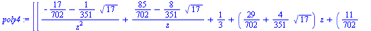 `assign`(poly4, Matrix(%id = 193168364))