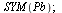 SYM(Pb); 1