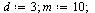 `assign`(d, 3); 1; `assign`(m, 10); 1