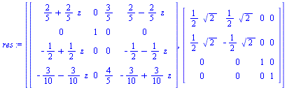 `assign`(res, [Matrix(%id = 173801472), Matrix(%id = 168039492)])