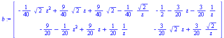 `assign`(b, Matrix(%id = 165408548))