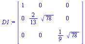 `assign`(D1, Matrix(%id = 179529796))