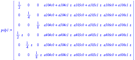 `assign`(poly1, Matrix(%id = 194020768))