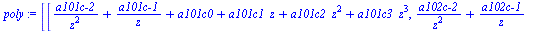 `assign`(poly, Matrix(%id = 152365872))
