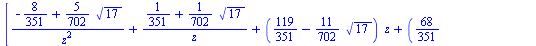 `assign`(poly4, Matrix(%id = 193168364))