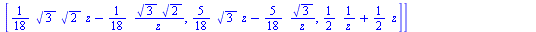 `assign`(U3, Matrix(%id = 173153268))
